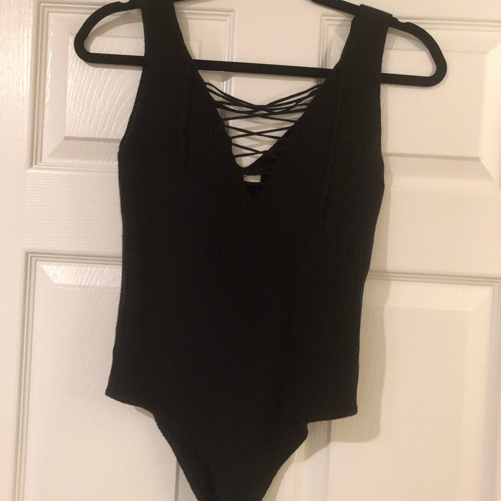 Forever 21 lace up body suit Size M